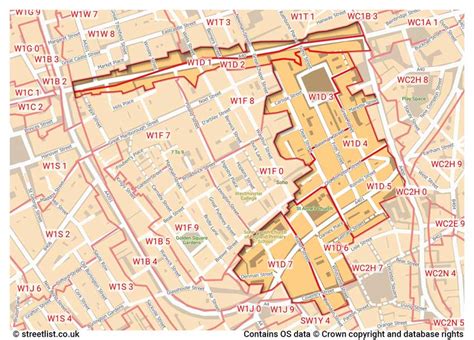 W1D 7 Postcode District .